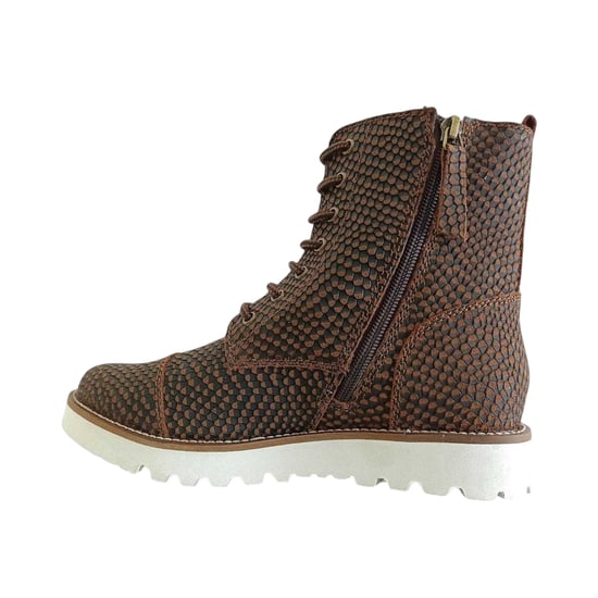 Firetrap Womens/Ladies Lizzy Leather Side Zip Ankle Boots (Brown) - Image 3
