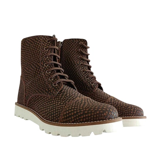 Firetrap Womens/Ladies Lizzy Leather Side Zip Ankle Boots (Brown) - Image 5