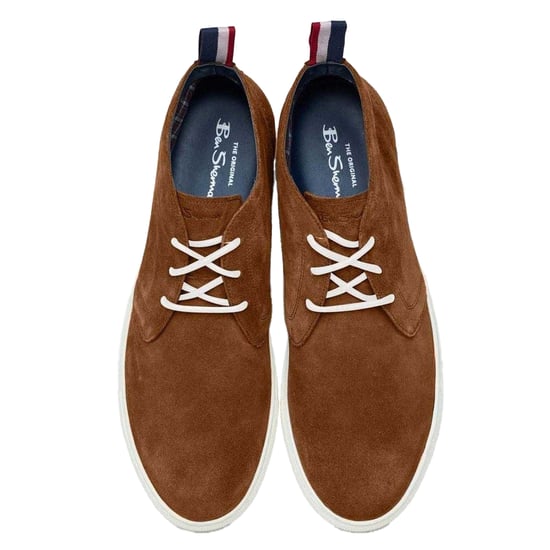 Ben Sherman Mens Suede Ankle Boots (Tan) - Image 3