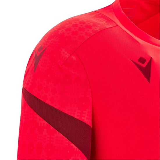 Macron Unisex rugby-shirt voor volwassenen, maat 25/26, Wales RU (Rood) - Image 4