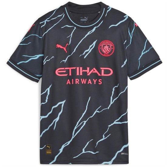 Puma Kinderen/Kids 23/24 Manchester City FC derde shirt (Donkere marine) - Image 1
