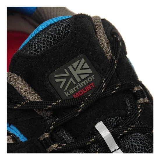 Karrimor Childrens/Kids Mount Low Cut Waterproof Walking Shoes (Black/Blue) - Image 4