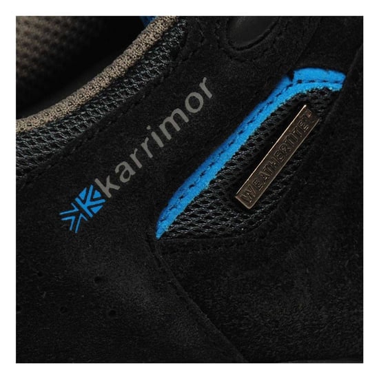 Karrimor Childrens/Kids Mount Low Cut Waterproof Walking Shoes (Black/Blue) - Image 5