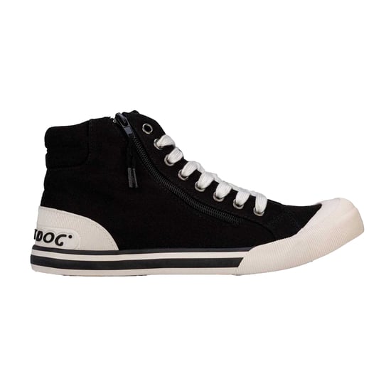 Rocket Dog Dames/Dames Jazzin Hi Canvas High Top Trainers (Zwart) - Image 1