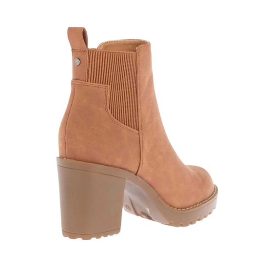 Only Dames/Dames Faux Suede Blokhak Chelsea Laarzen (Cognac) - Image 2