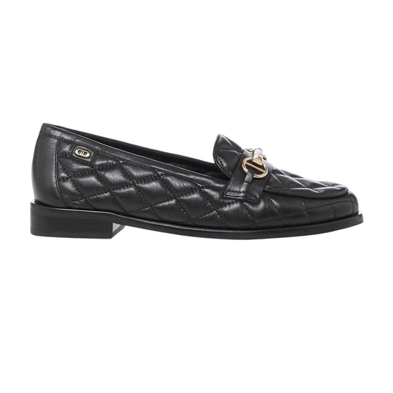 Dune London Womens/Ladies Leather Snaffle Loafers (Black) - Image 1