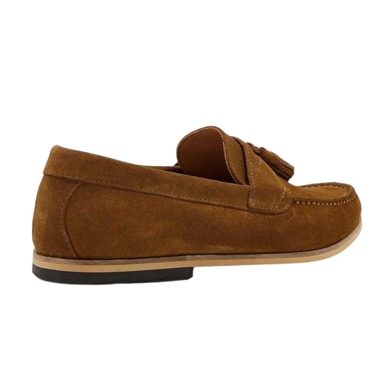 Dune London Mens Bart Suede Loafers (Tan) - Image 2