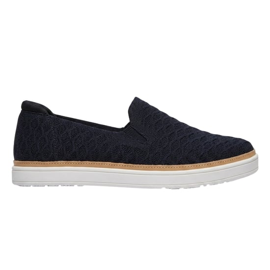 Skechers Coast Drive-loafers met structuur voor dames (Zwart) - Image 1