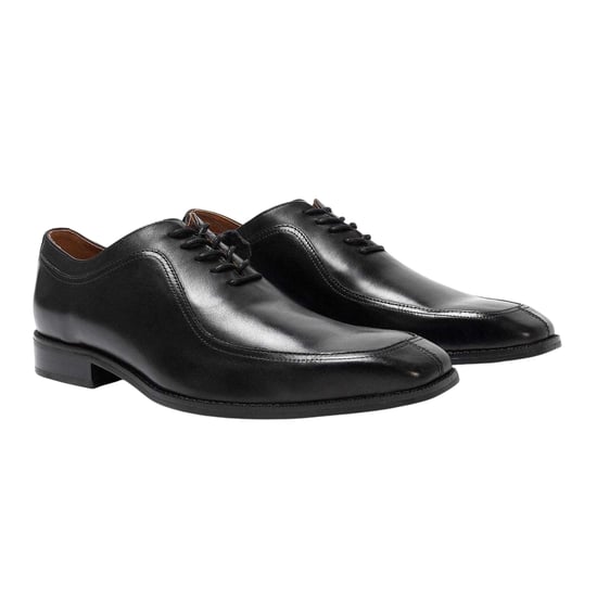 Giorgio Herenformele schoenen met lage hak van volnerfleer (Zwart) - Image 3