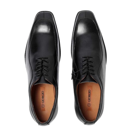 Giorgio Herenformele schoenen met lage hak van volnerfleer (Zwart) - Image 4