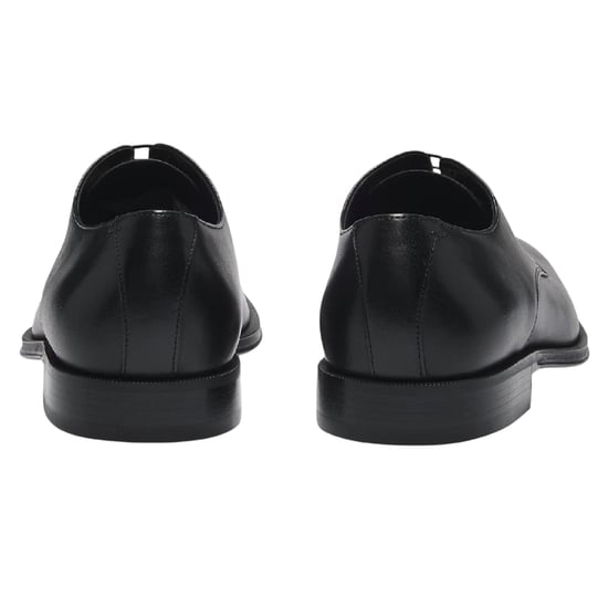 Boss Herenformele schoenen van leer met lage blokhak (Donkerbruin) - Image 2