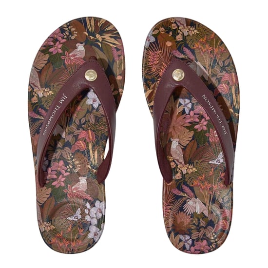 FitFlop Jim Thompson leren platform-teenslippers voor dames (Bruin) - Image 3
