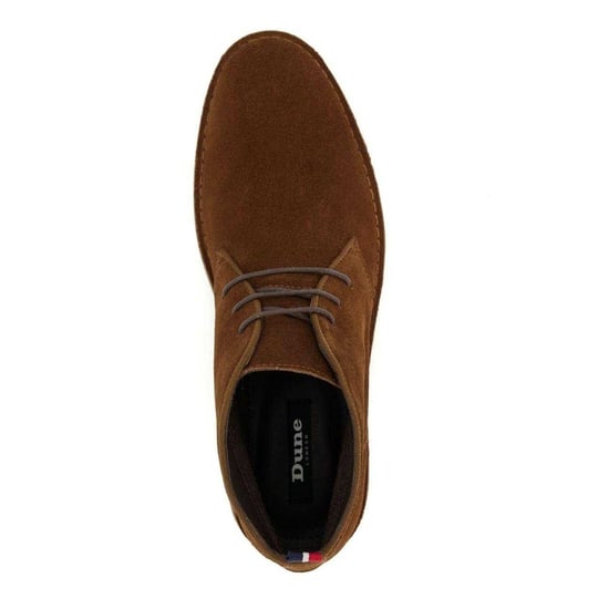 Dune London Mens Suede Contrast Sole Desert Boots (Tan) - Image 4