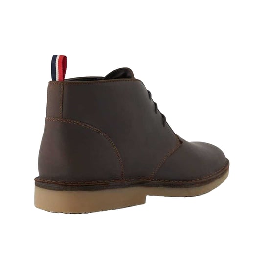 Dune London Mens Suede Contrast Sole Desert Boots (Brown) - Image 2