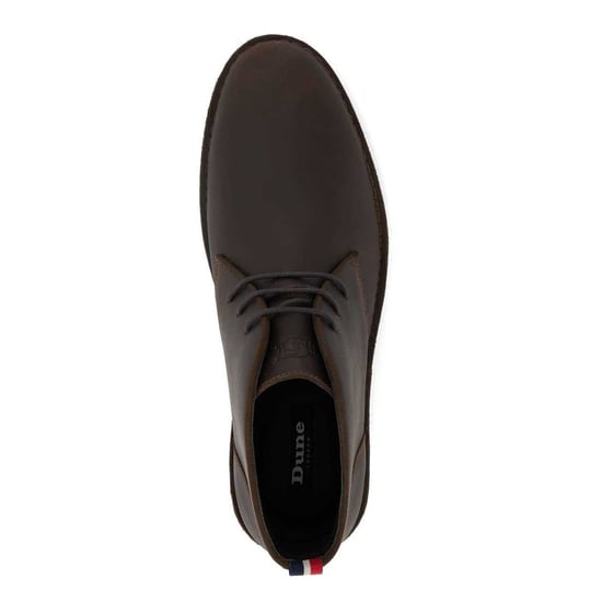 Dune London Mens Suede Contrast Sole Desert Boots (Brown) - Image 4