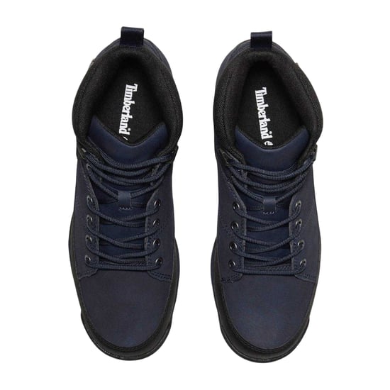 Timberland Heren Euro Rock Leren Halfhoge Laarzen (Marine) - Image 3