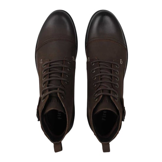 Firetrap Mens Webb Buckle Detail Boots (Brown) - Image 4