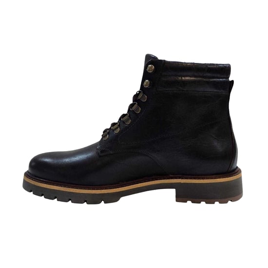 Firetrap Mens Portal Leather Hiking Boots (Dark Brown) - Image 3