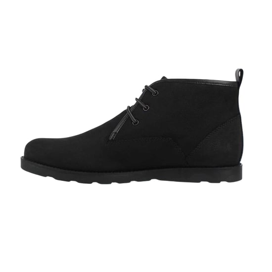 Firetrap Mens Suede Flat Desert Boots (Black) - Image 3