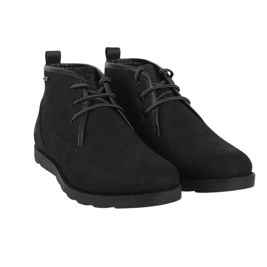 Firetrap Mens Suede Flat Desert Boots (Black) - Image 4