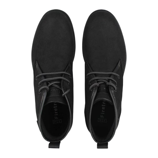 Firetrap Mens Suede Flat Desert Boots (Black) - Image 5