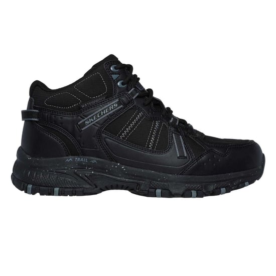 Skechers Leren wandelschoenen voor heren met Hillcrest-logo (Zwart) - Image 1