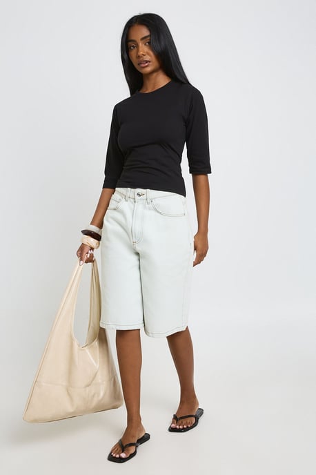 3/4 Sleeve Crew Neck Top - Image 3