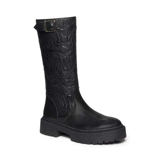 Steve Madden Womens/Ladies Gelina Leather Knee-High Boots (Black) - Image 2