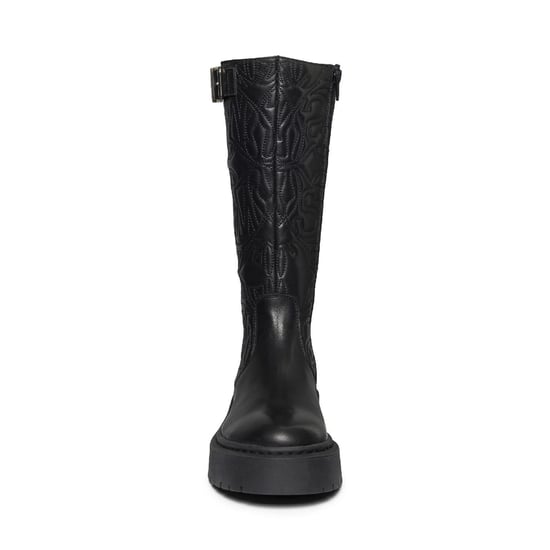 Steve Madden Womens/Ladies Gelina Leather Knee-High Boots (Black) - Image 3