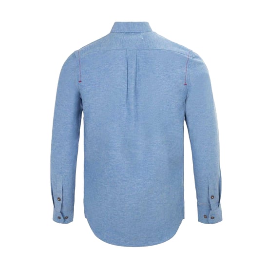 Firetrap Effen heren overhemd van katoenmix (Lichtblauw) - Image 2