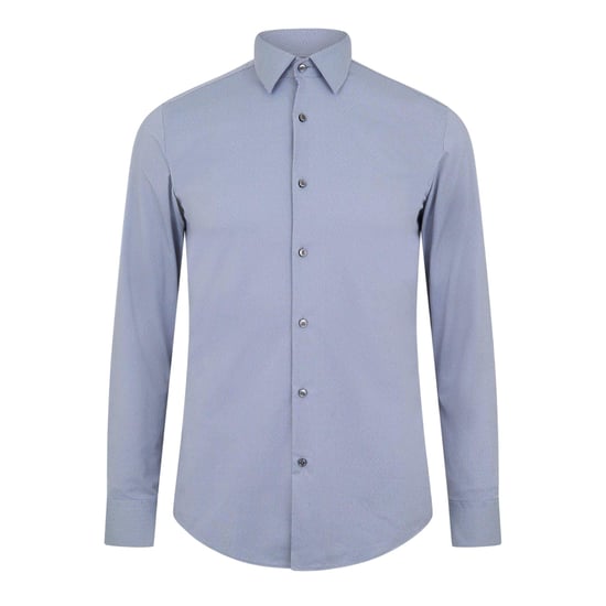 Boss Heren P-Hank S Katoenen Kent Kraag Overhemd (Donkerblauw) - Image 1