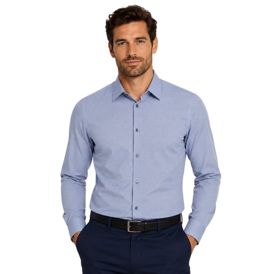 Boss Heren P-Hank S Katoenen Kent Kraag Overhemd (Donkerblauw) - Image 2
