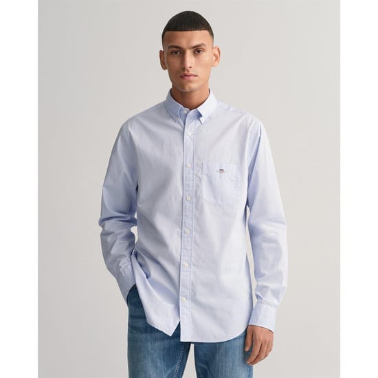 Gant Heren Poplin Overhemd (Lichtblauw) - Image 1