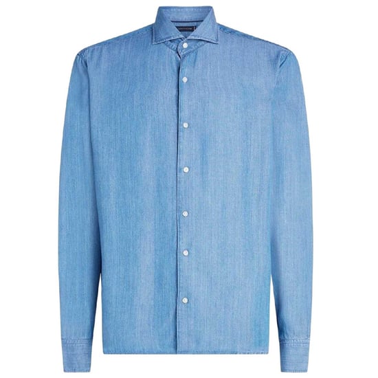 Tommy Hilfiger Heren-denimoverhemd met lange mouwen en slanke pasvorm (Denim) - Image 1
