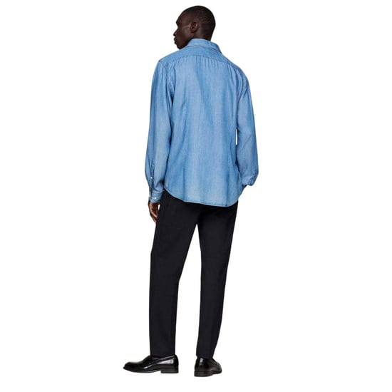 Tommy Hilfiger Heren-denimoverhemd met lange mouwen en slanke pasvorm (Denim) - Image 2