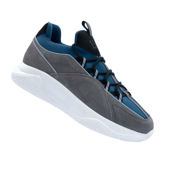 Lavair Creator 2.0-sneakers van leer met logo voor heren (Marine) - Image 2