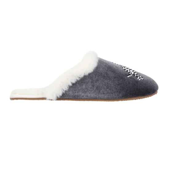 Biba Dames-mules met kralen (Wit, Zwart) - Image 1