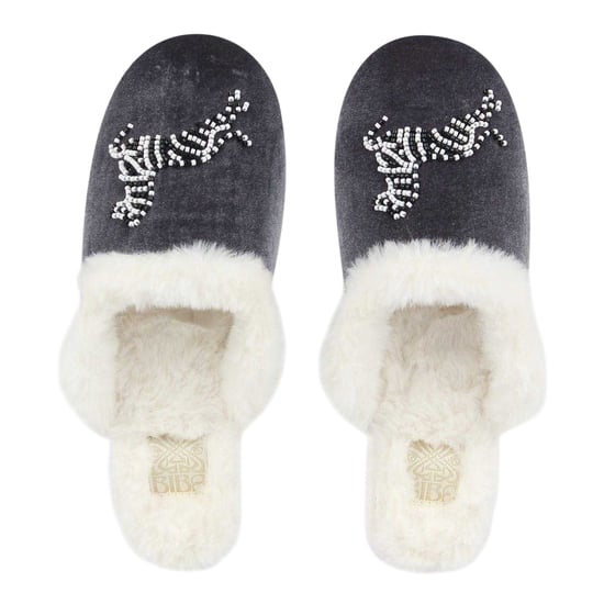 Biba Dames-mules met kralen (Wit, Zwart) - Image 3