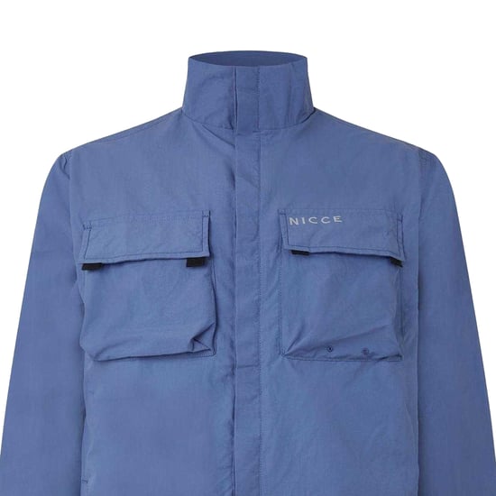 Nicce Heren Statlo Nylon Overhemd (Blauw) - Image 2