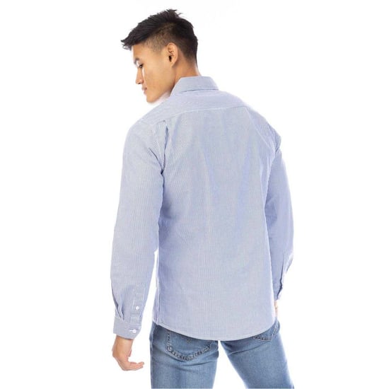 Peter Werth Heren Button-Down overhemd (Marine, Wit) - Image 3
