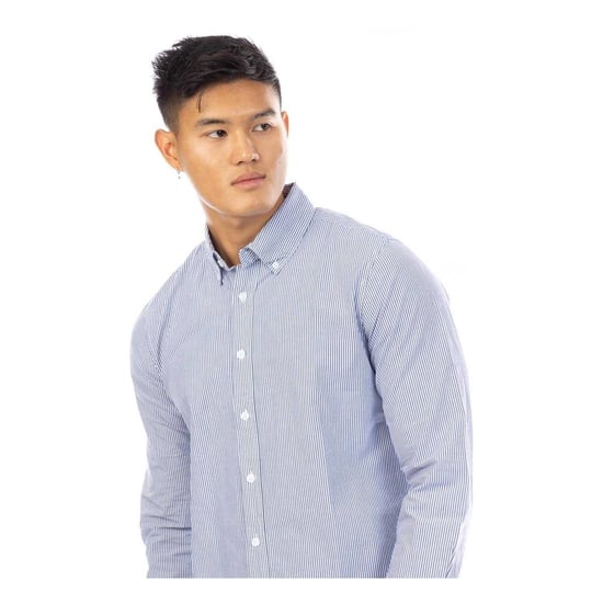 Peter Werth Heren Button-Down overhemd (Marine, Wit) - Image 4