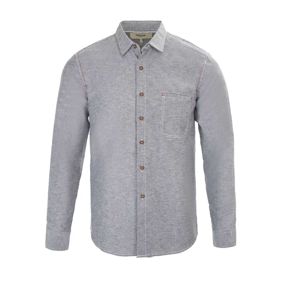 Firetrap Mens Plain Cotton Blend Shirt (Grey) - Image 1