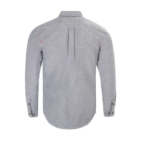 Firetrap Mens Plain Cotton Blend Shirt (Grey) - Image 2