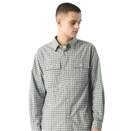 Pretty Green Mens Eastbrook Shirt (Green) - Image 3