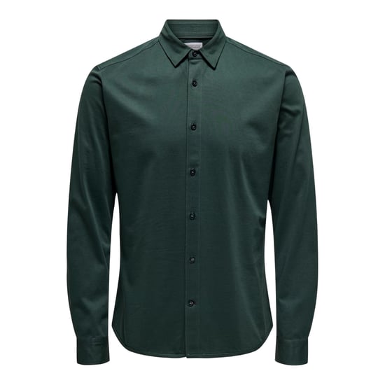 Only Heren Regular Shirt Met Lange Mouwen (Donkerste spar) - Image 2