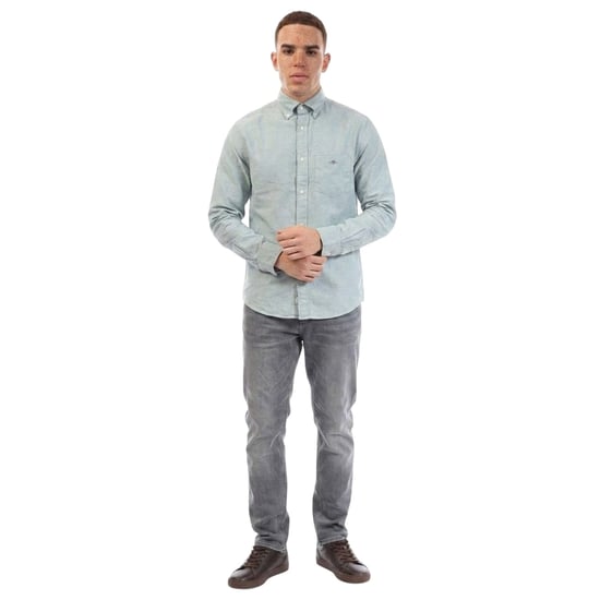 Gant Heren Oxford Katoenen Button-Down Overhemd (Groen) - Image 1