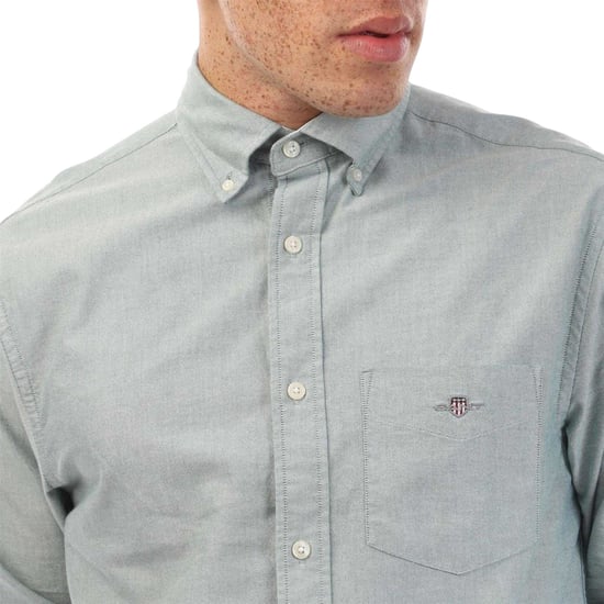 Gant Heren Oxford Katoenen Button-Down Overhemd (Groen) - Image 2