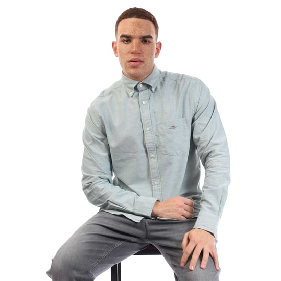 Gant Heren Oxford Katoenen Button-Down Overhemd (Groen) - Image 3