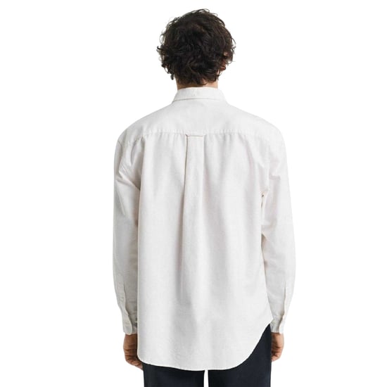 Gant Herenshirt in Heritage-stijl van katoen met Oxford-kraag en knoopsluiting (Crème) - Image 2