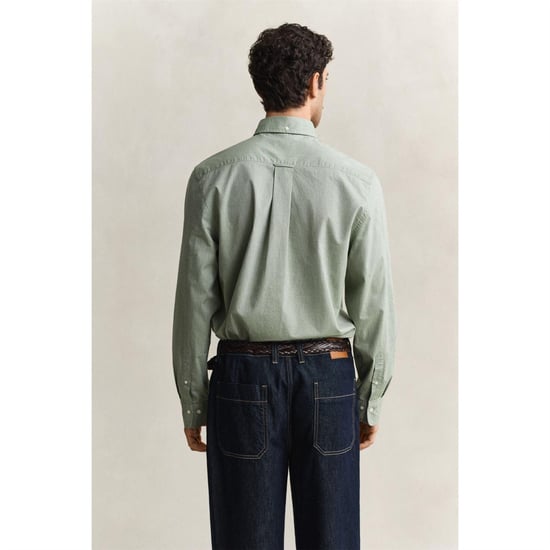 Gant Heren Poplin Overhemd (Kruiden) - Image 2